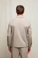 Jacheta LBM, Technical jersey overshirt in mineral sand beige