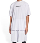 Tricou Balenciaga, Logo negru, Alb