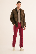 Jeans HAND PICKED, Ravello slim-fit trousers, Red 3