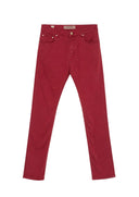 Jeans HAND PICKED, Ravello slim-fit trousers, Red