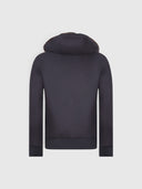Jacheta GRAN SASSO,Zip-up jacket with hood in flannel and eco fur
