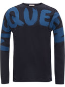 Bluza Alexander Mcqueen, Blue Print, Black