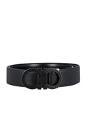 Curea SALVATORE FERRAGAMO, Reversibila si Ajustabila, Negru