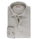 Camasa Stenstroms, Fitted Body, Beige