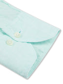 Camasa Stenstroms, Fitted Body, Linen, Mint Green