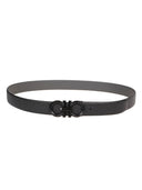 Curea SALVATORE FERRAGAMO, Reversibila, Insertie semnatura, Negru