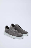 Sneakers LBM, Suede slip-on sneakers in smoky gray