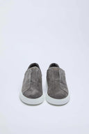Sneakers LBM, Suede slip-on sneakers in smoky gray