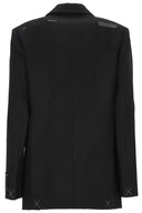 Sacou OFF WHITE,  Single-Breasted Long-Sleeved Jacket