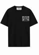 Tricou OFF WHITE, Embroidered Paisley Logo T-Shirt - Negru