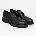 Pantofi FRANCESCHETTI, Brogue Style, Sturdy Sole Detail, Black