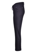 Pantaloni GRAN SASSO, Cu snur in talie, Bleumarin