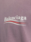 Tricou BALENCIAGA, White Logo Print, Purple