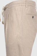 Pantaloni GRAN SASSO, Flanel cu pliuri, Beige