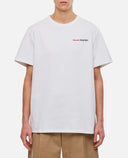 TRICOU ALEXANDER MCQUEEN , Multicolor Print, Alb