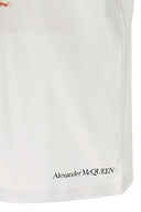 TRICOU ALEXANDER MCQUEEN , Skull Print, Alb