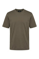 Tricou GRAN SASSO, Regular Fit Round Neck Jersey T-shirt, Verde