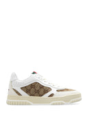 Sneakers GUCCI, Monogram Print, Green Details, White