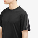 TRICOU ALEXANDER MCQUEEN , Insertie maneci, Negru, 794636QXAAN0548
