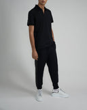 Tricou Alexander Mcqueen, Polo, Full Black, Insertie Benzi