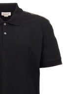 Tricou Alexander Mcqueen, Polo, Full Black, Insertie Benzi