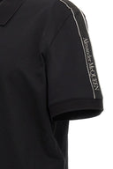 Tricou Alexander Mcqueen, Polo, Full Black, Insertie Benzi