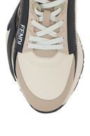 Sneakers FENDI, Flow, Smooth Leather, FF, Beige