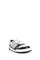 Sneakers Fendi, Match Leather Low-Top, Fine Details, Black and White