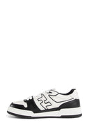 Sneakers Fendi, Match Leather Low-Top, Fine Details, Black and White