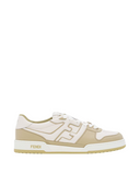Sneakers Fendi, Low-Top, Lace Up, Light Beige, White