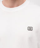 Tricou Valentino, with VLogo Patch, White,Regular Fit