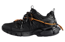 SNEAKERS BALENCIAGA, Track Trail, Orange Details, Black