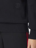 Pulover BURBERRY, Cashmere, Stripe Neckline, Black