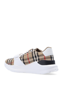 SNEAKERS BURBERRY, Vintage Check-pattern touch-strap sneakers, Beige