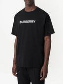 Tricou BURBERRY, Logo Insert, Oversized, Black