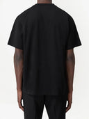 Tricou BURBERRY, Logo Insert, Oversized, Black
