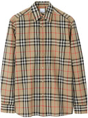 Camasa BURBERRY, Vintage Pattern, Brown