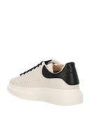 Sneakers ALEXANDER MCQUEEN Ivory Leather Sneakers With Black Leather Heel