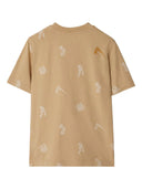 Tricou BURBERRY, Motif Insert, Beige