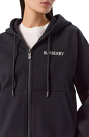 Hanorac BURBERRY, Cotton hoodie Logo, Negru