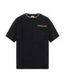 Tricou BURBERRY, "Ryan" T-shirt, Buzunar atasat, Negru