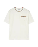 Tricou BURBERRY, "Ryan" T-shirt, Buzunar atasat, Alb