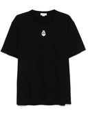 TRICOU ALEXANDER MCQUEEN, Skull Flocked, Black