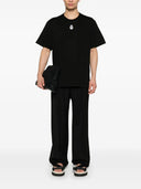 TRICOU ALEXANDER MCQUEEN, Skull Flocked, Black