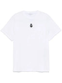 TRICOU ALEXANDER MCQUEEN, Skull Flocked, White