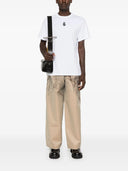 TRICOU ALEXANDER MCQUEEN, Skull Flocked, White