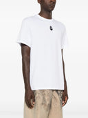 TRICOU ALEXANDER MCQUEEN, Skull Flocked, White
