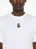 TRICOU ALEXANDER MCQUEEN, Skull Flocked, White