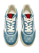 Sneakers GUCCI, Re-web, Monogram Denim Sneakers, Blue