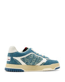 Sneakers GUCCI, Re-web, Monogram Denim Sneakers, Blue
